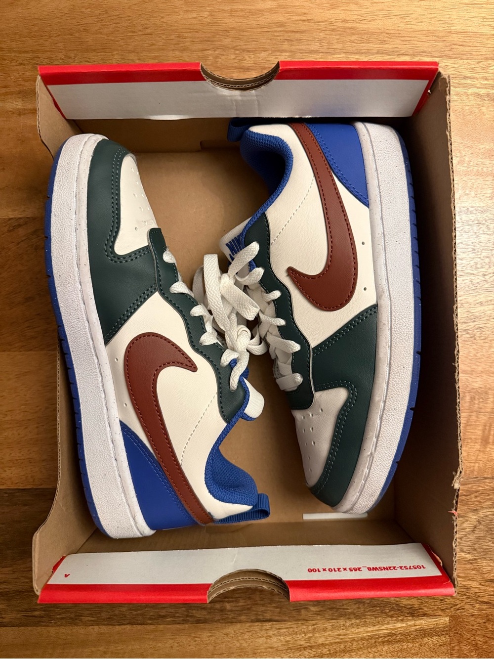 Nike Kids’ Court Borough Low-Top Sneakers - Size 4, Worn Once!